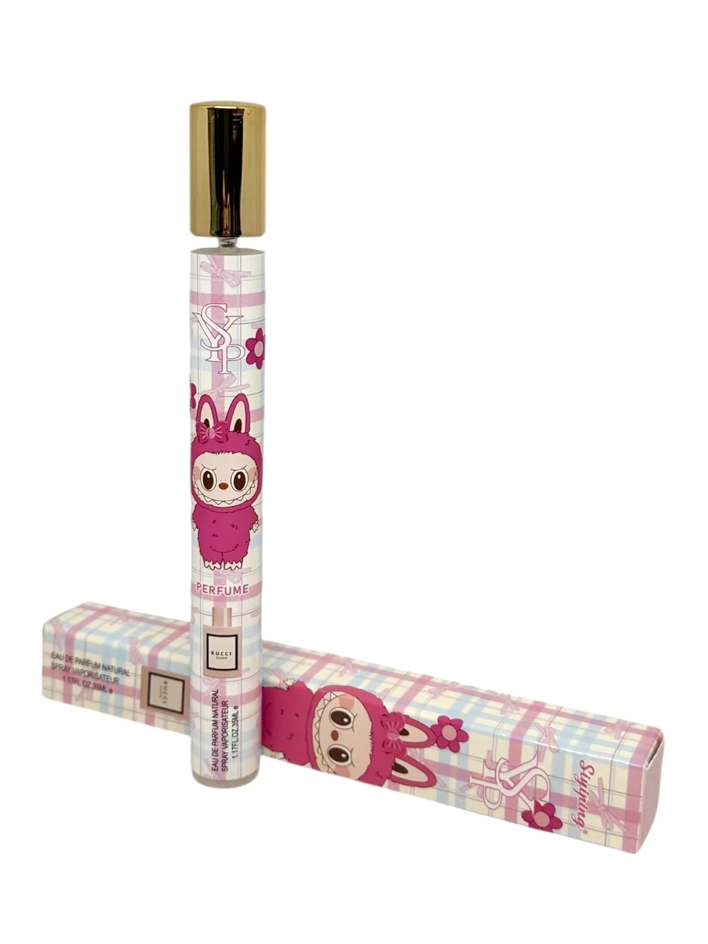 Perfume en tubo Labubu Kucci 35ml